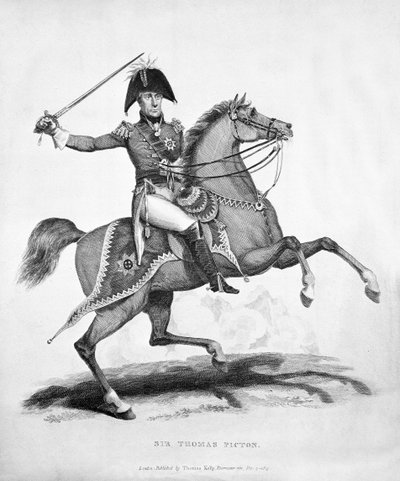 Sir Thomas Picton, engraved by Samuel Mitan, 1815 by George Jones